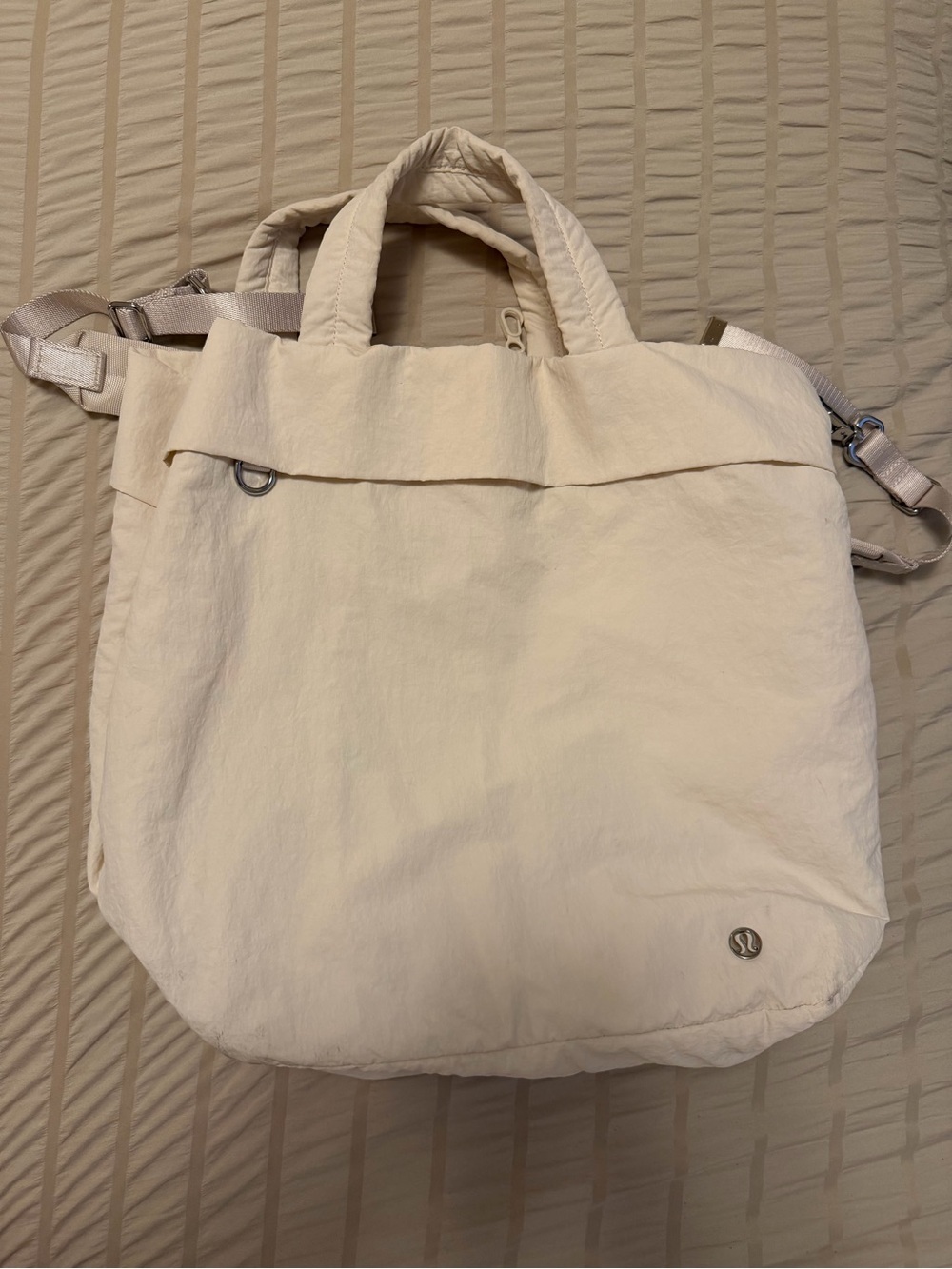 Lululemon Cream Tote Bag 20L